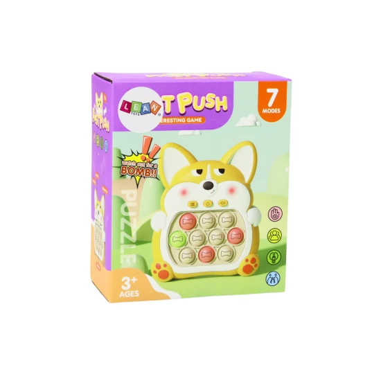 Dzeltena Pop-It spēle Lapsa Galda un sporta spēles