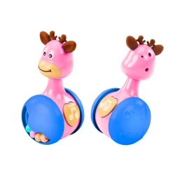 Rozā briežu rotaļlieta