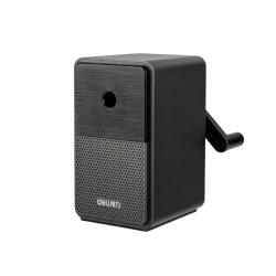 Melns zīmuļu asināmais ar burciņu