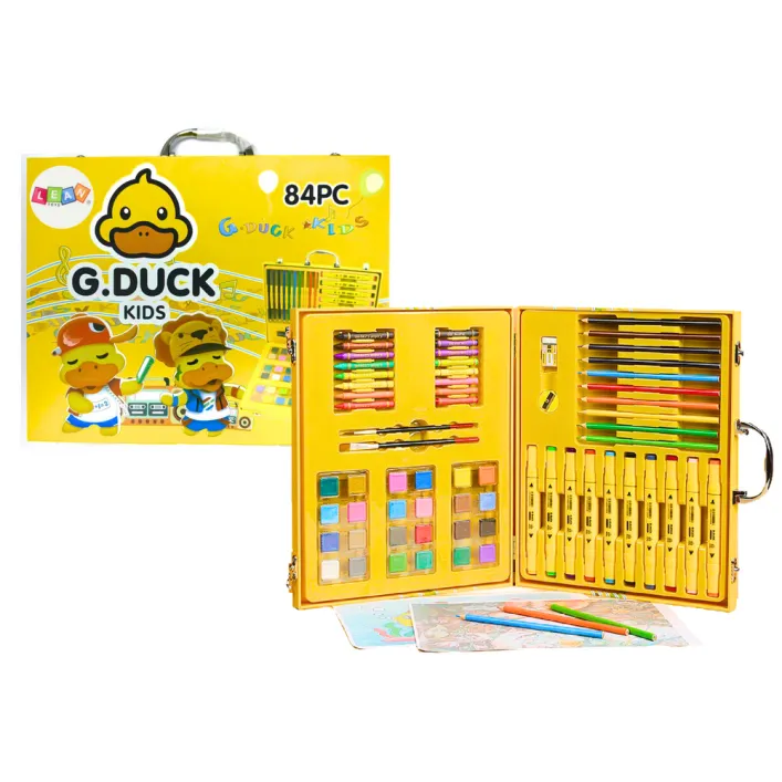 Mākslas komplekts Yellow Duck 84 gab. Krāsvielas