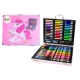 Artistic Set in a Suitcase with a Unicorn Pink 150 EL Kancelejas preces