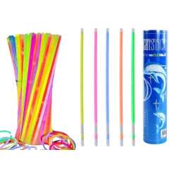 Spīdošās nūjiņas 100 gab., dažādas krāsas, spīd tumsā