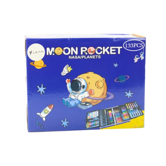 Mākslas komplekts saliekamajā čemodānā Cosmos 133 gab. Krāsvielas