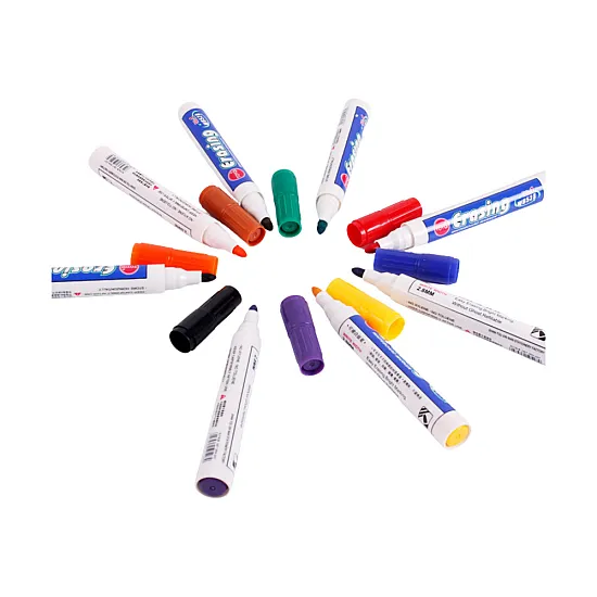 Set of 8 Colored Whiteboard Markers Kancelejas preces