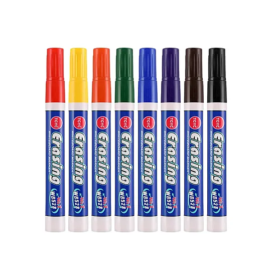 Set of 8 Colored Whiteboard Markers Kancelejas preces