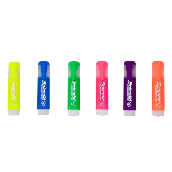 Highlighter Pen Set Pastel Colors 6pcs. Kancelejas preces