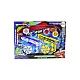Gun Launcher Set 4 Metal Discs Blue Yellow Lights Galda un sporta spēles