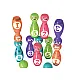 Bowling Set Smiley Balls Colored 10pcs Galda un sporta spēles
