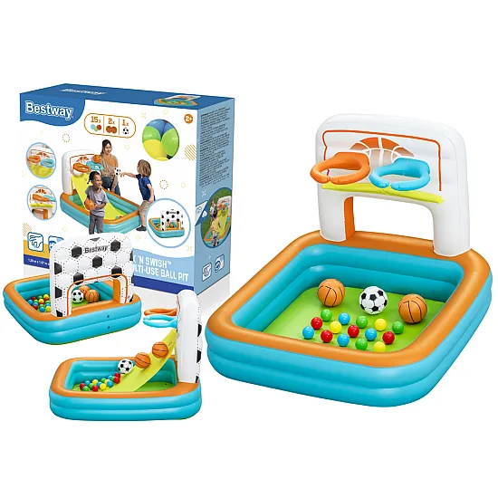 Pripučiamas žaidimų aikštelė su kamuoliais 120 x 107 x 84 cm Bestway 52728
