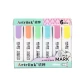 Marķieru komplekts, pasteļkrāsas, 6 gab. Zīmuļi un pildspalvas