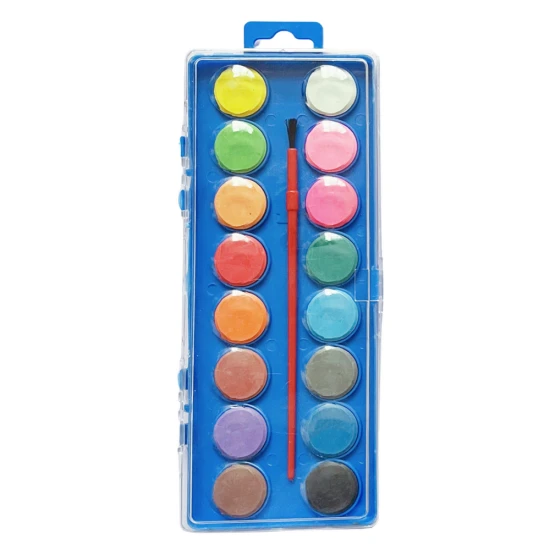 Akvareļkrāsu komplekts ar otu 16 krāsas Krāsvielas