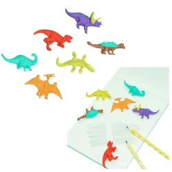 Dinozauru dzēšgumiju komplekts 6 gab.