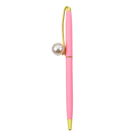 Metāla pildspalva ar pērlēm Zīmuļi un pildspalvas