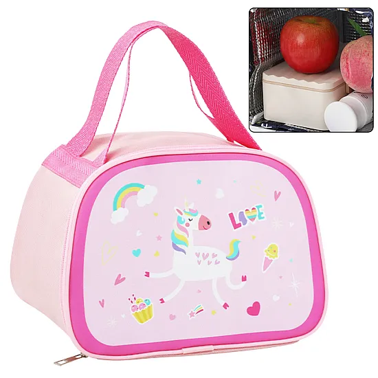 Rozā termo maisiņš Unicorn 23 cm Mugursomas un somas