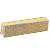Dzeltens penālis ar zivju zvīņu rakstu 21x6 cm Vimpeļi