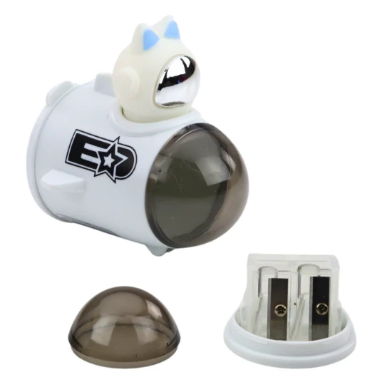 Divu izmēru zīmuļu asināmais Spaceship Griezēji un dzēšgumijas