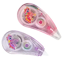 Rozā-violetā korekcijas lente 6 m x 5 mm, ar vienradžiem