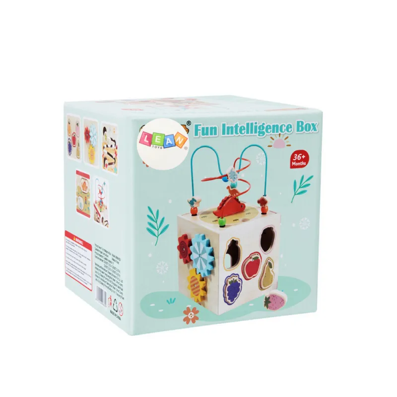 Izglītojošais kubs Sensory Sorter 5 līmeņu koka