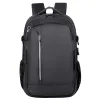 Melna mugursoma ar USB, klēpjdatora kabatu un atstarotājiem 16 l, 45 cm Kancelejas preces