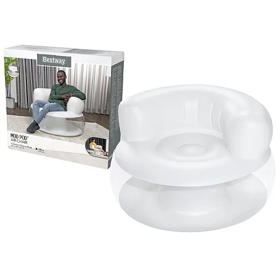 Pripučiama balta kėdė/fotelis 112 x 112 x 70 cm Bestway 75138
