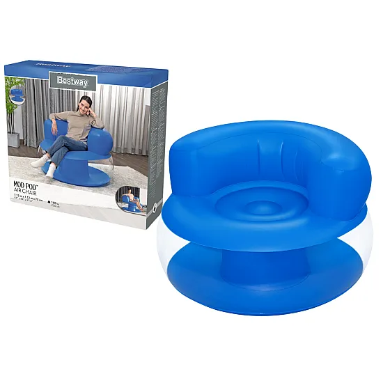Pripučiama mėlyna kėdė/fotelis 112 x 112 x 70 cm Bestway 75138
