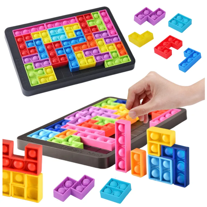Tetris Pop-It Puzzle 3in1 Galda un sporta spēles