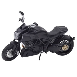 Sporta motocikls Metālisks apgaismojums Zelta elementi Melns 1:12