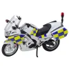 Policijas motocikla metāla lukturi skan balti 1:12