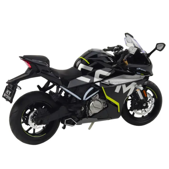 Sports Motorcycle Metal Lights Sounds Black 250 SR 1:12
