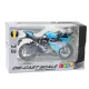 Sports Motorcycle Metal Lights Sounds Blue 1:12