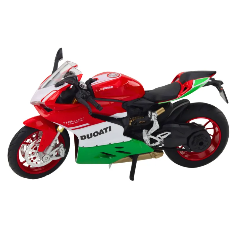 Sporta motocikls Metālisks sarkans Green Lantern Sounds 1:12