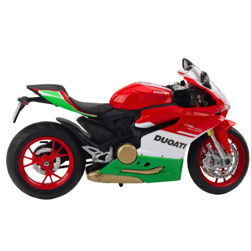 Sporta motocikls Metālisks sarkans Green Lantern Sounds 1:12