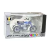 Retro klasisks zils metāla motocikls