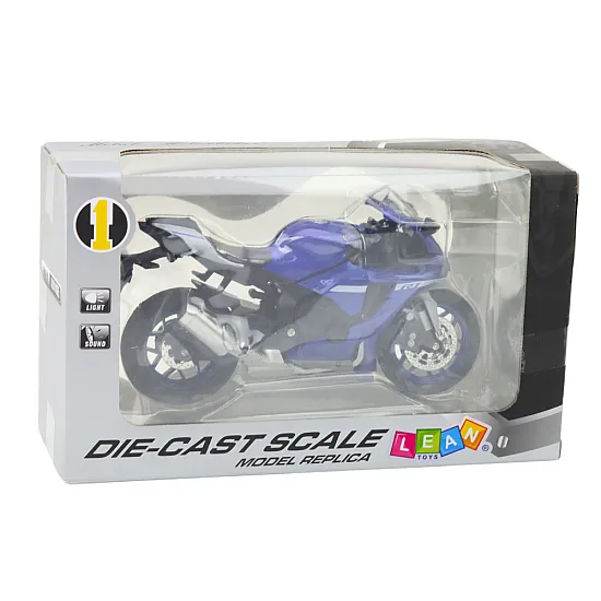 Sporta zils metāla motocikls