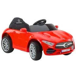 Sarkans Mercedes KL-1666-1 ar akumulatoru darbināms automobilis