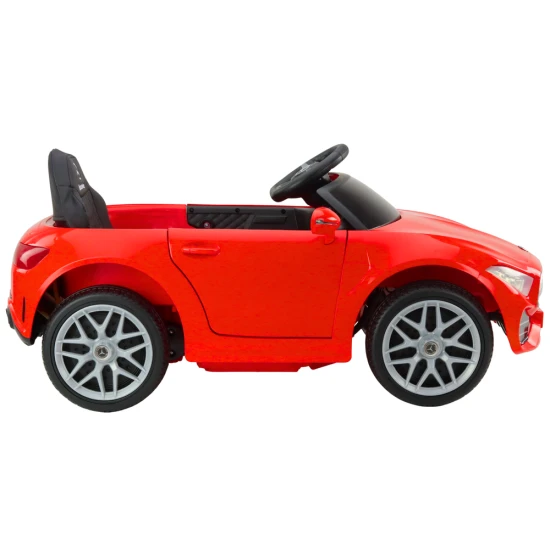 Sarkans Mercedes KL-1666-1 ar akumulatoru darbināms automobilis