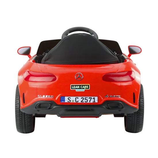 Sarkans Mercedes KL-1666-1 ar akumulatoru darbināms automobilis