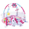 Baby Play Mat Ball Pool 3in1 Unicorn Pink Zīdaiņiem