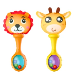 Žirafes un lauvas grabulīši, 2 gab.