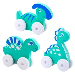 Dinozaurs ar riteņiem maziem bērniem