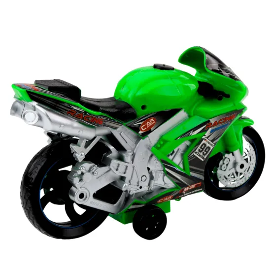Sacīkšu velosipēds Racer Drive Lights Sounds Green