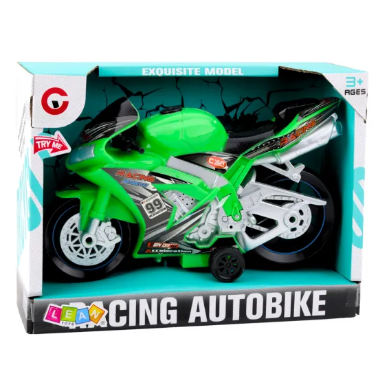 Sacīkšu velosipēds Racer Drive Lights Sounds Green