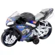Melns un zils motocikls