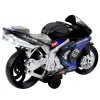 Melns un zils motocikls