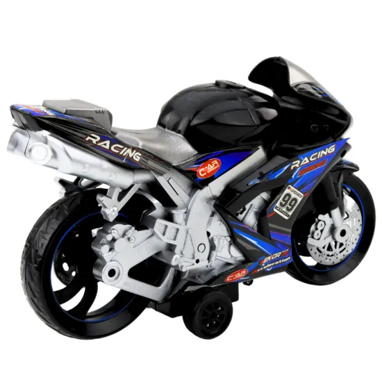 Melns un zils motocikls