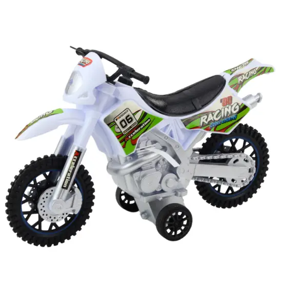 Balts motokrosa velosipēds