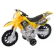 Dzeltens motokrosa velosipēds
