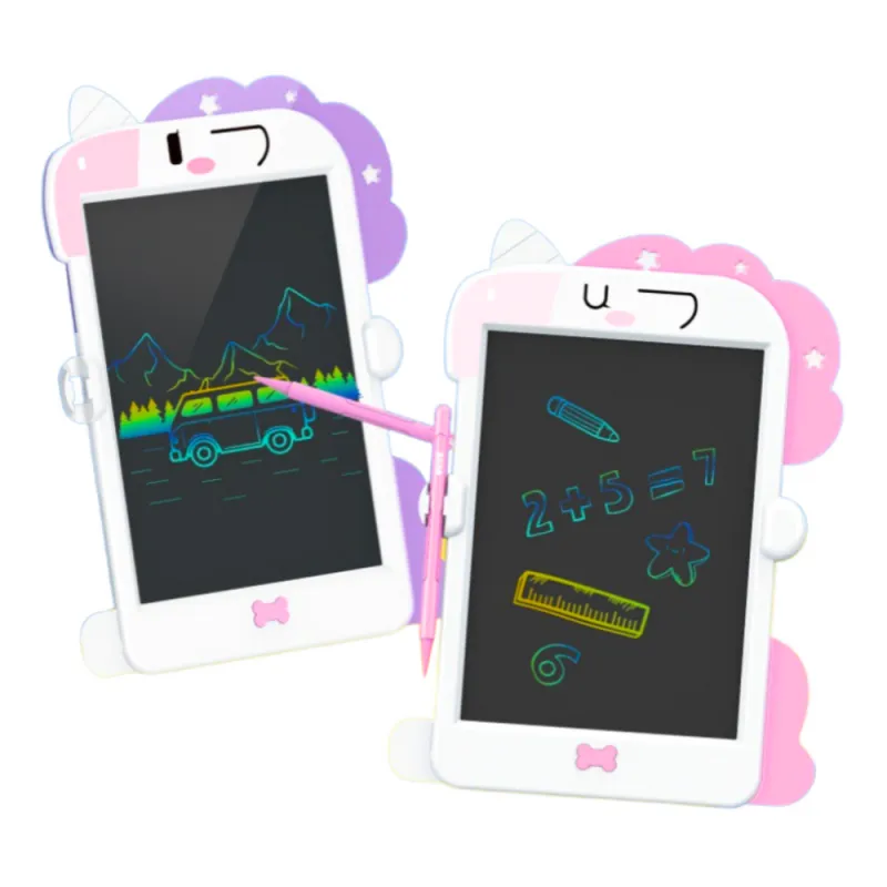 LCD rakstīšanas un zīmēšanas rozā tāfele ar pildspalvu Unicorn Magnētiskie dēļi un magnēti