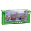 Metāla lauksaimniecības traktors ar piekabi Sarkans 1:18