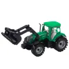 Traktors ar iekrāvēju un lauksaimniecības preses komplektu Zaļš